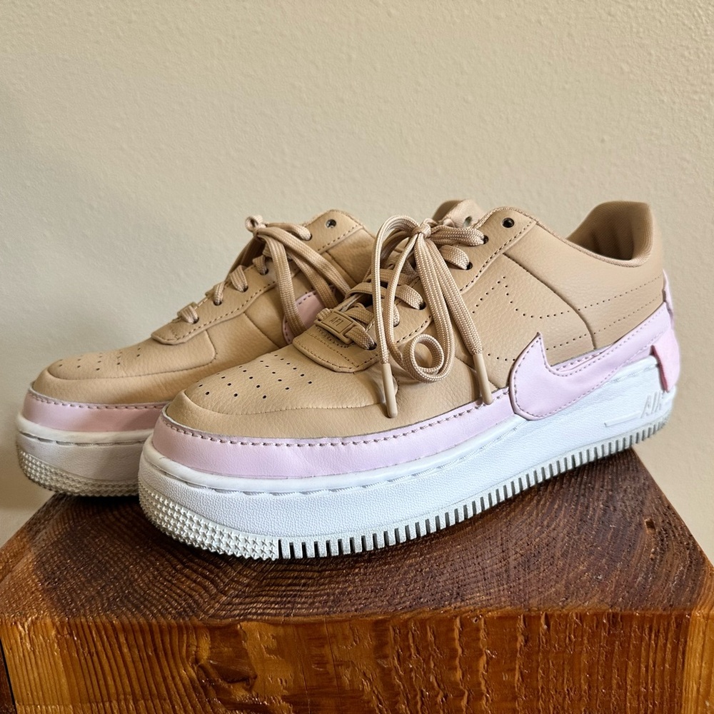 Nike Air Force Jester XX Bio Beige Pink White Womens Shoes US 9 - Picture 3 of 5